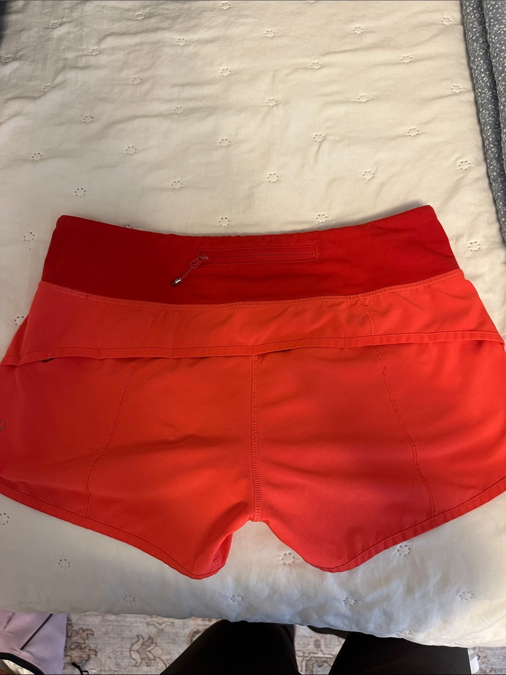 Red Lululemon Speedups low rise